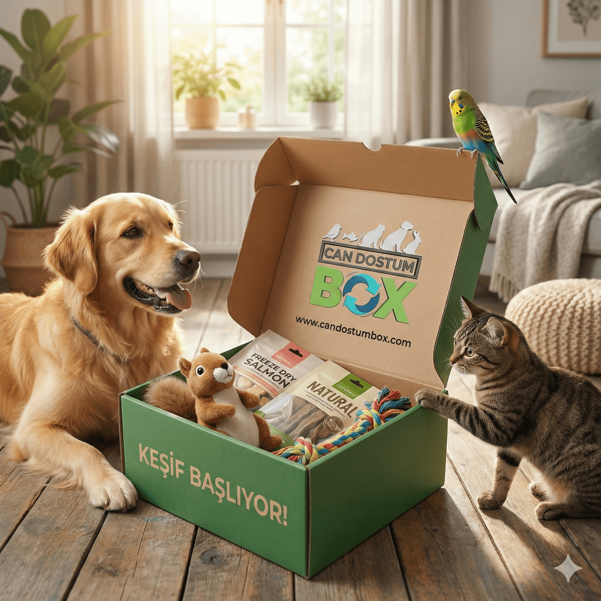 Mutlu Köpek ve Kutu